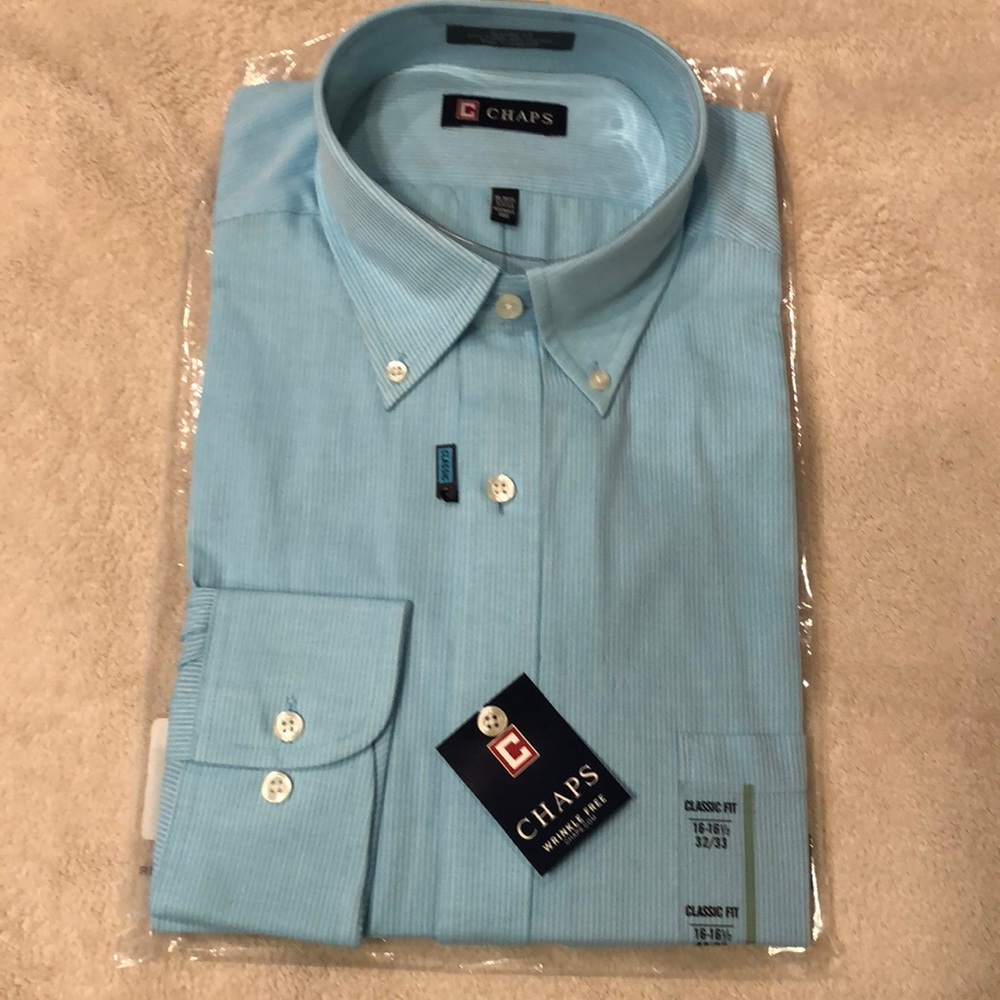 Chaps dress shirt 16-16.5 32/33 NWT